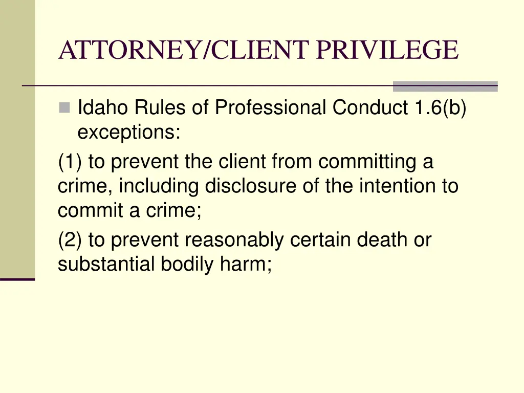 attorney client privilege 5