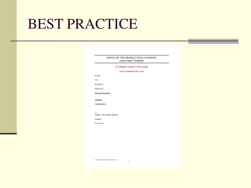 best practice 2