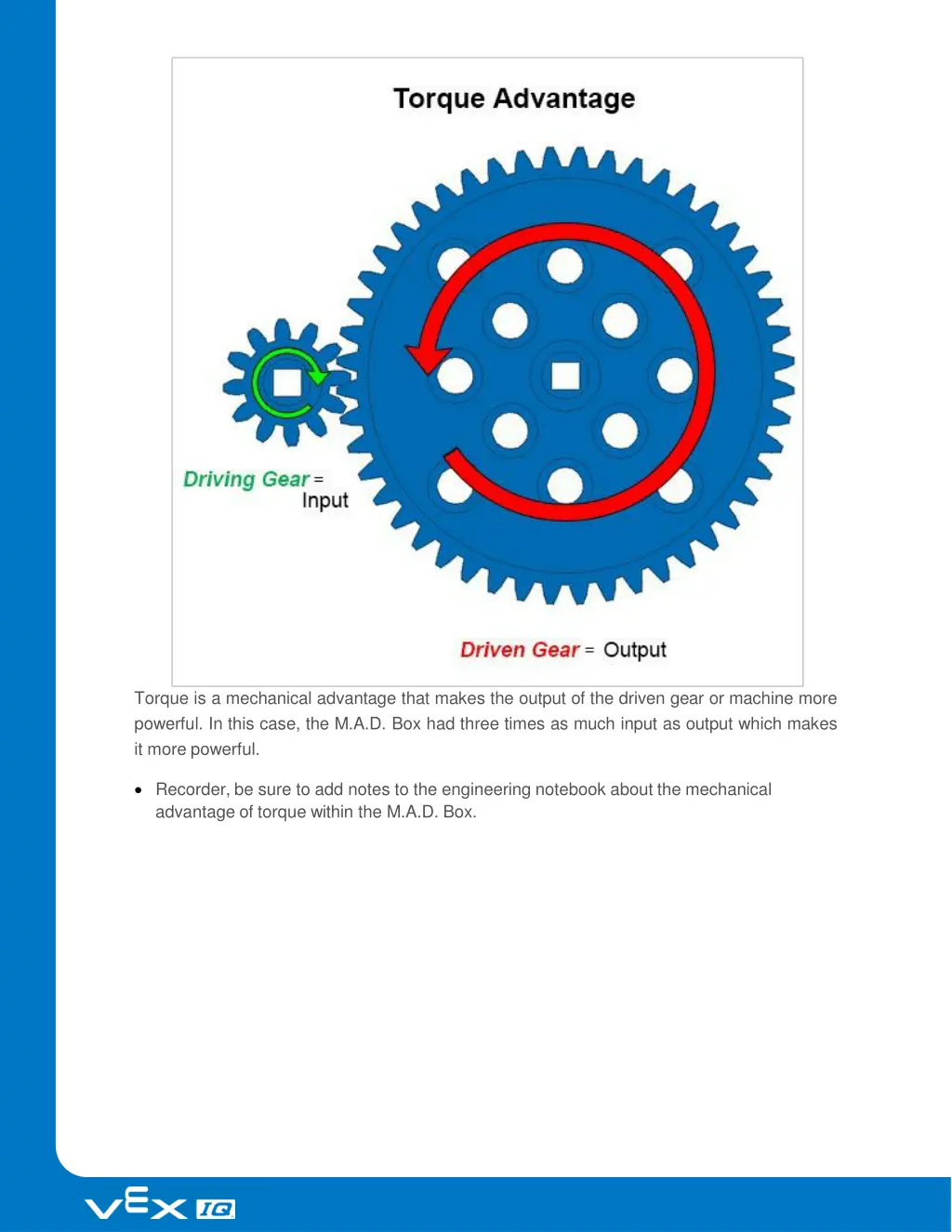 torque is a mechanical advantage that makes