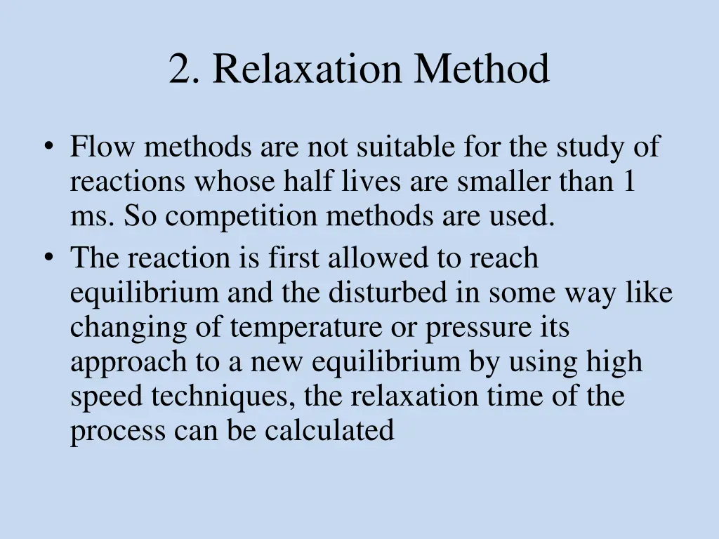 2 relaxation method