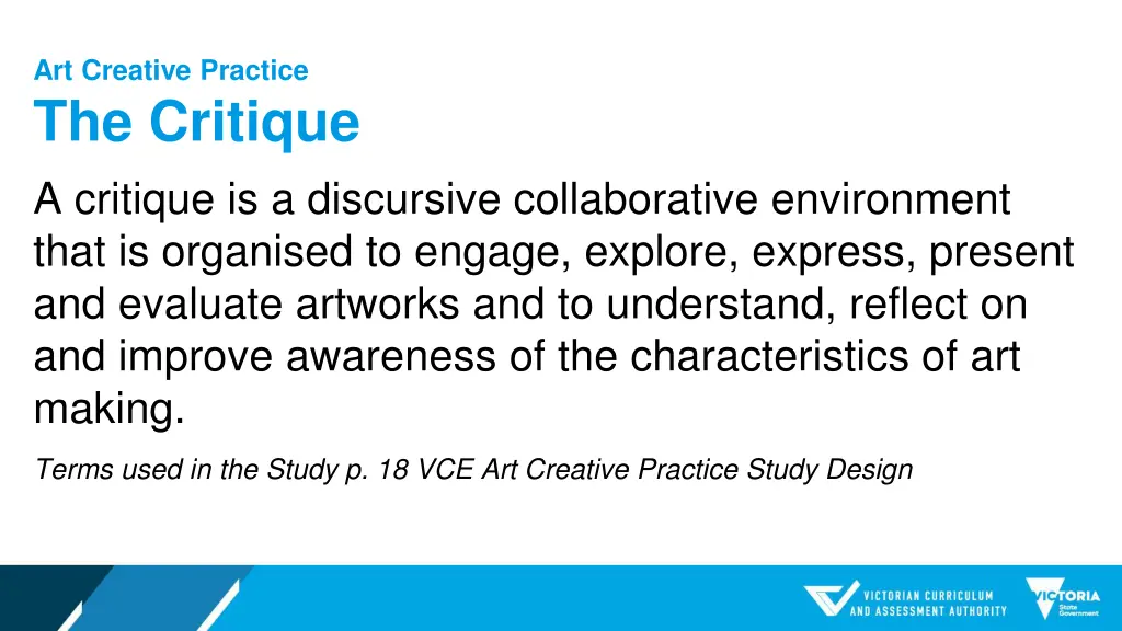 art creative practice the critique a critique