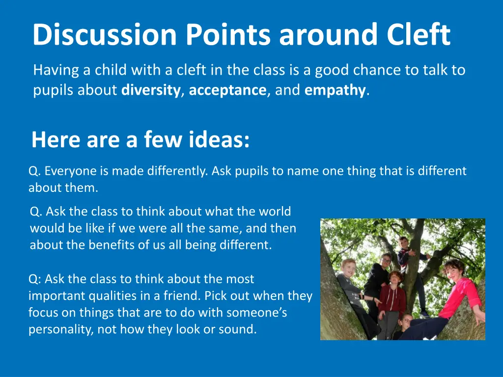 discussion points around cleft