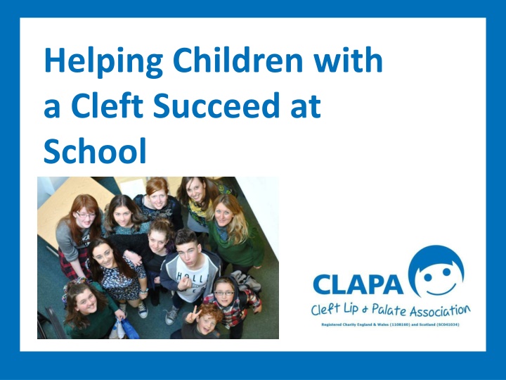 helping children with a cleft succeed at school