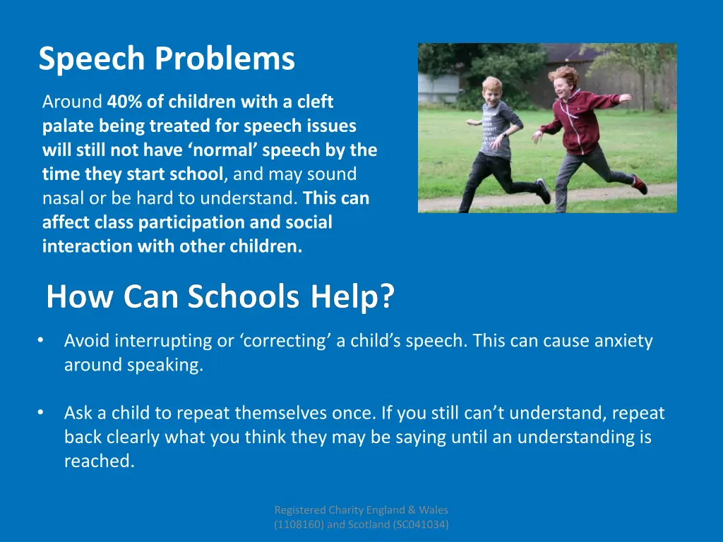 speech problems