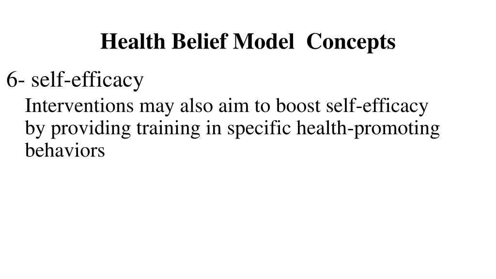 health belief model concepts 3