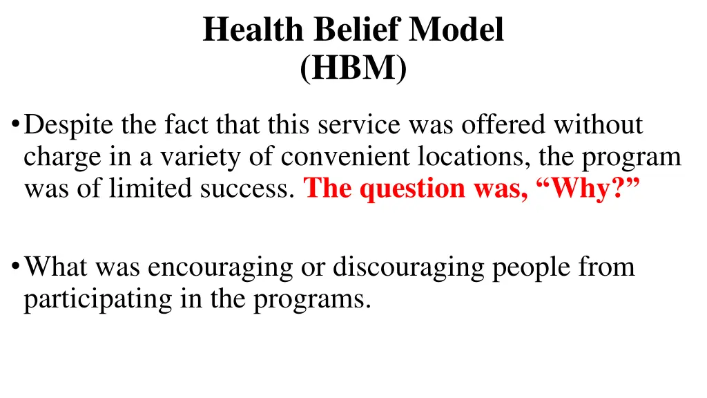 health belief model hbm 3