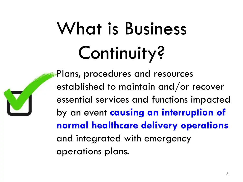 what is business continuity plans procedures