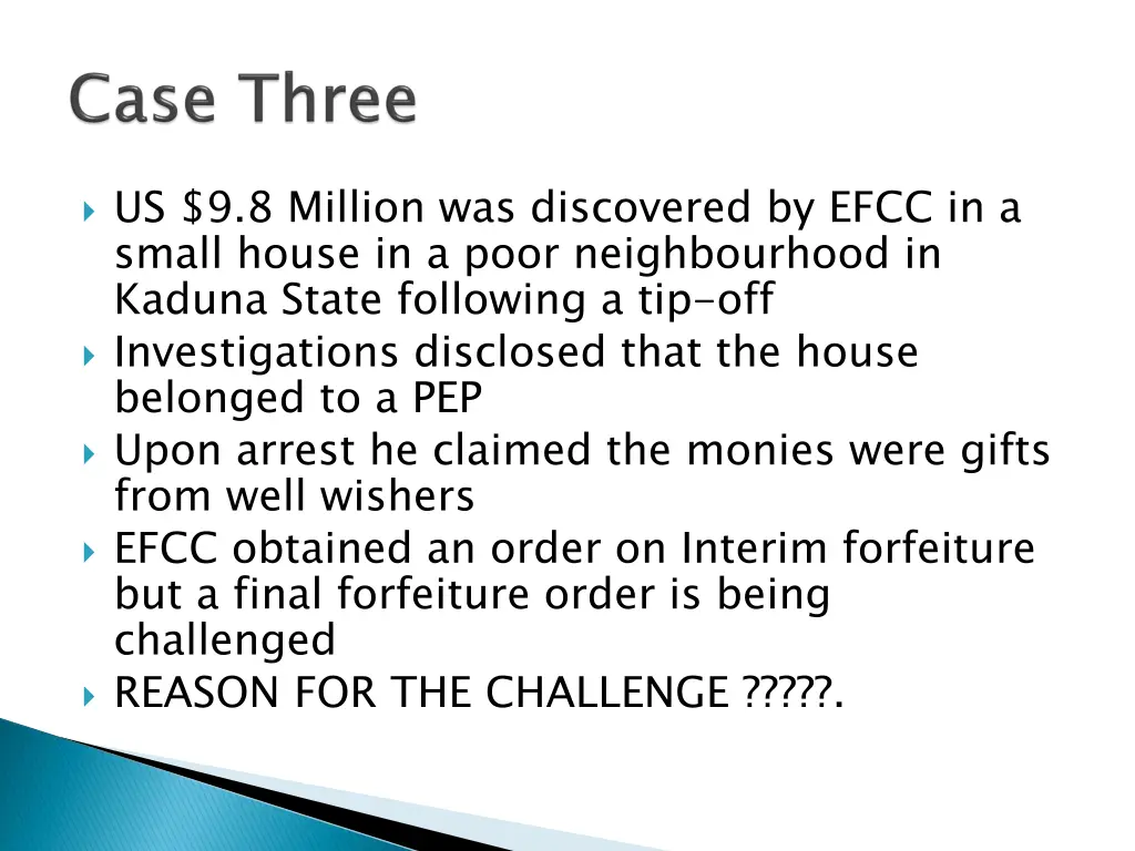 us 9 8 million was discovered by efcc in a small