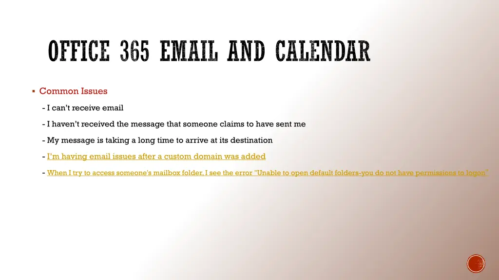 office 365 email and calendar