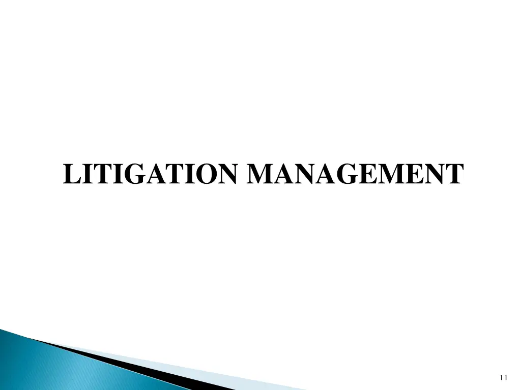 litigation management