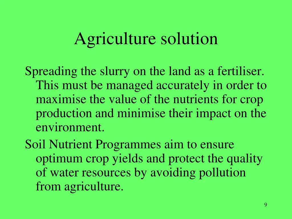 agriculture solution