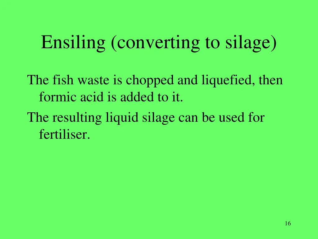 ensiling converting to silage