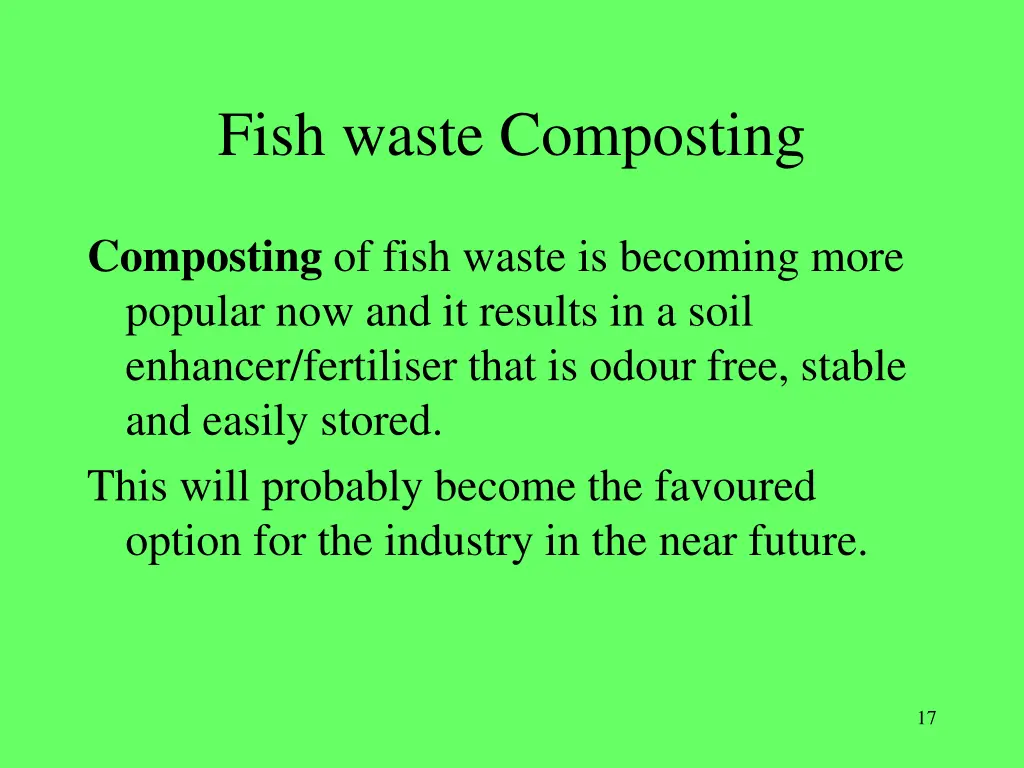 fish waste composting