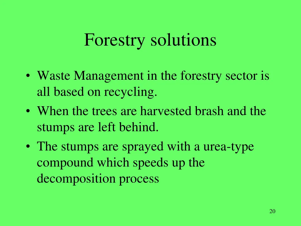 forestry solutions