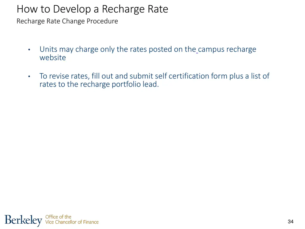 how to develop a recharge rate recharge rate