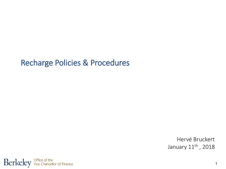 recharge policies procedures recharge policies