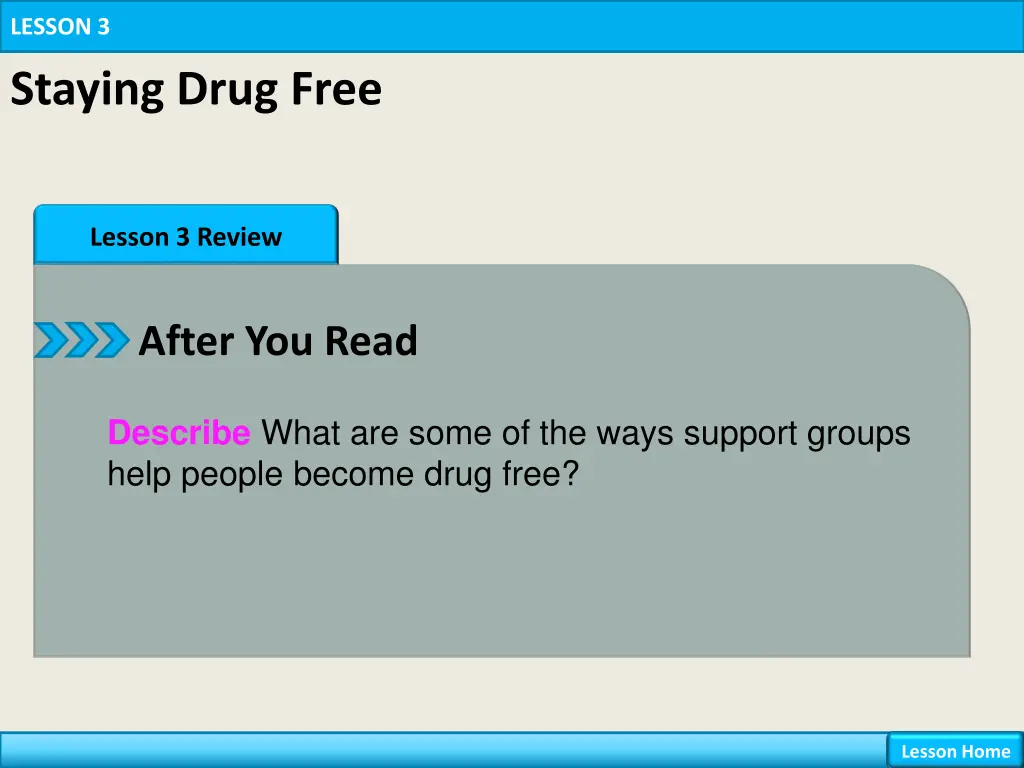 lesson 3 staying drug free 11