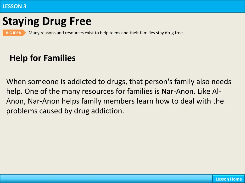 lesson 3 staying drug free 8