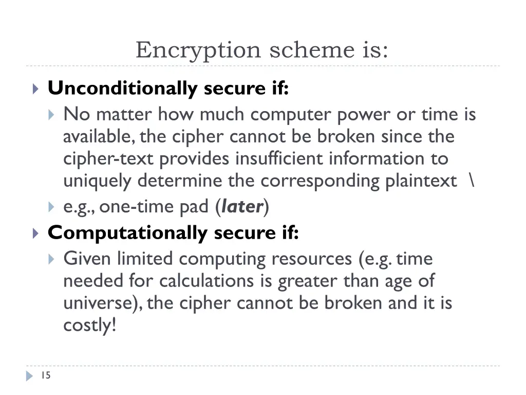 encryption scheme is