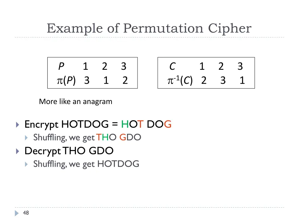 example of permutation cipher