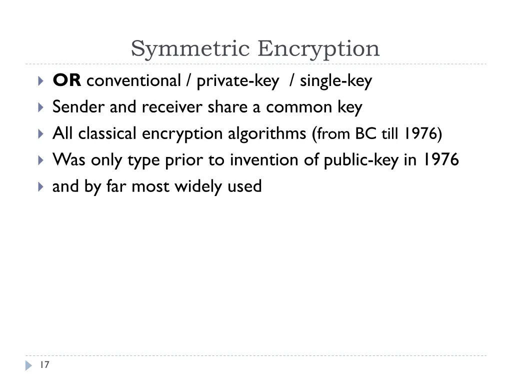 symmetric encryption