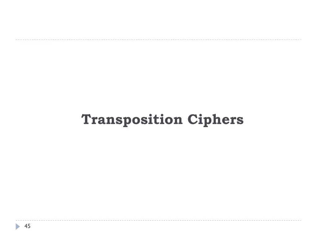 transposition ciphers