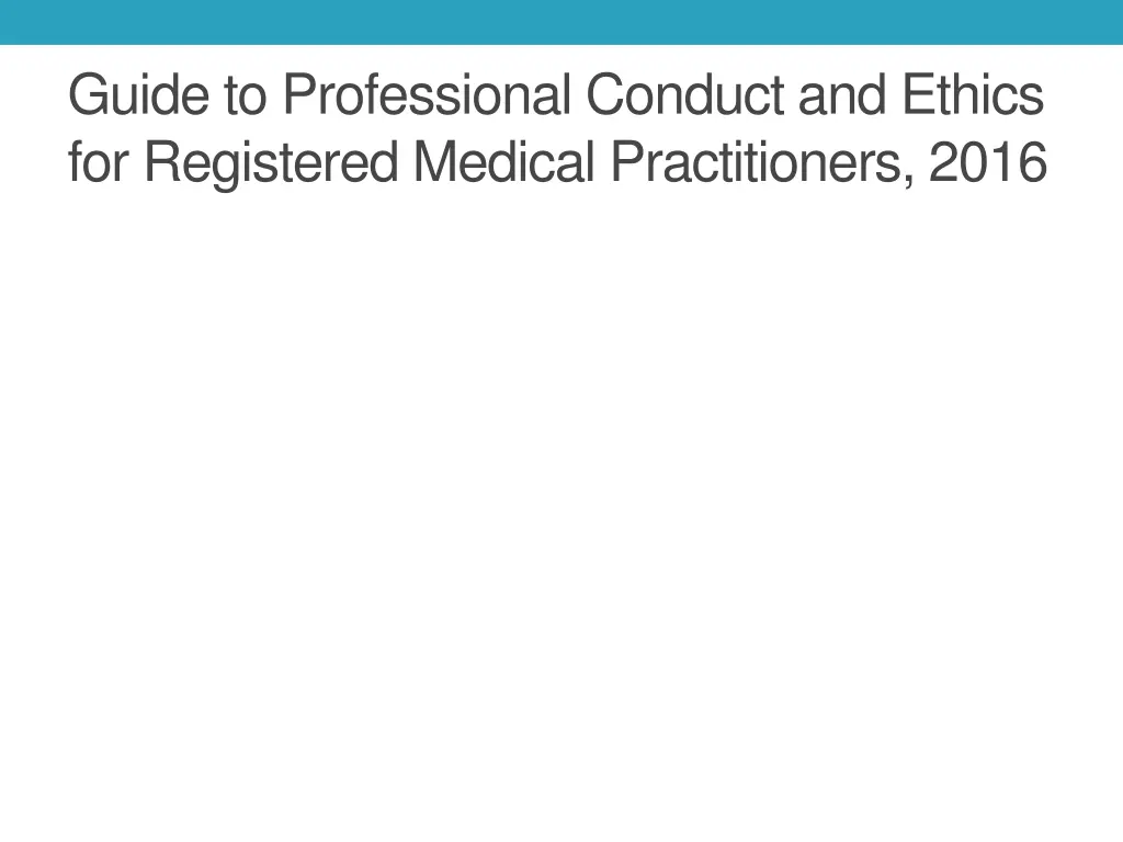 guide to professional conduct and ethics