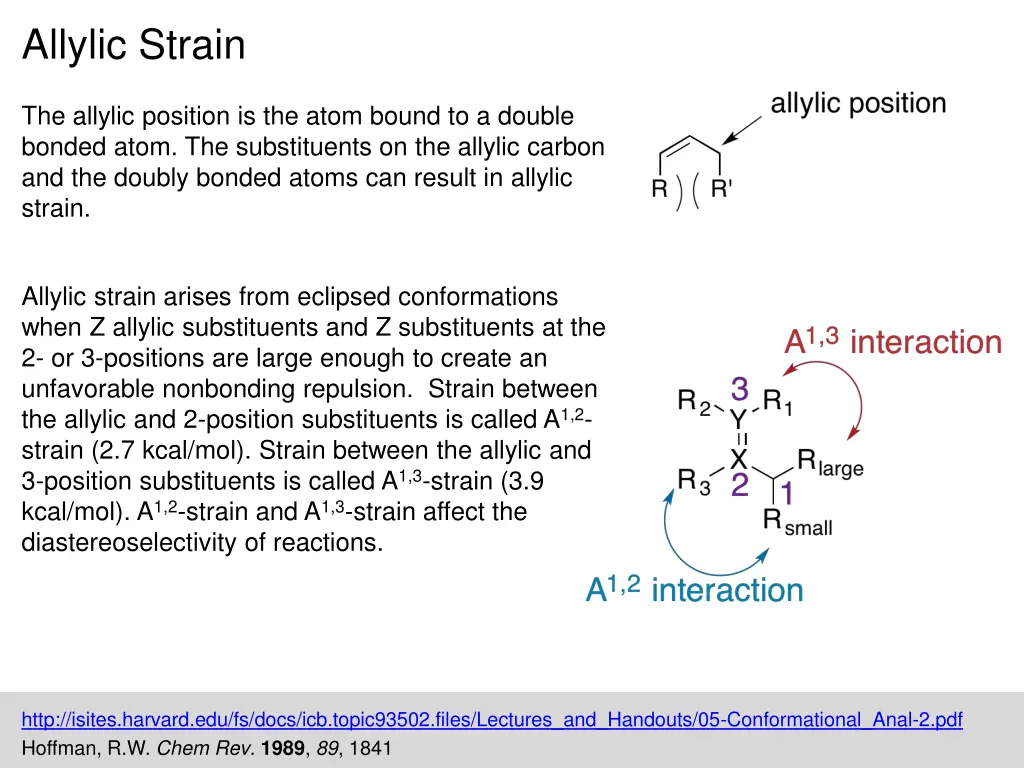 allylic strain 1