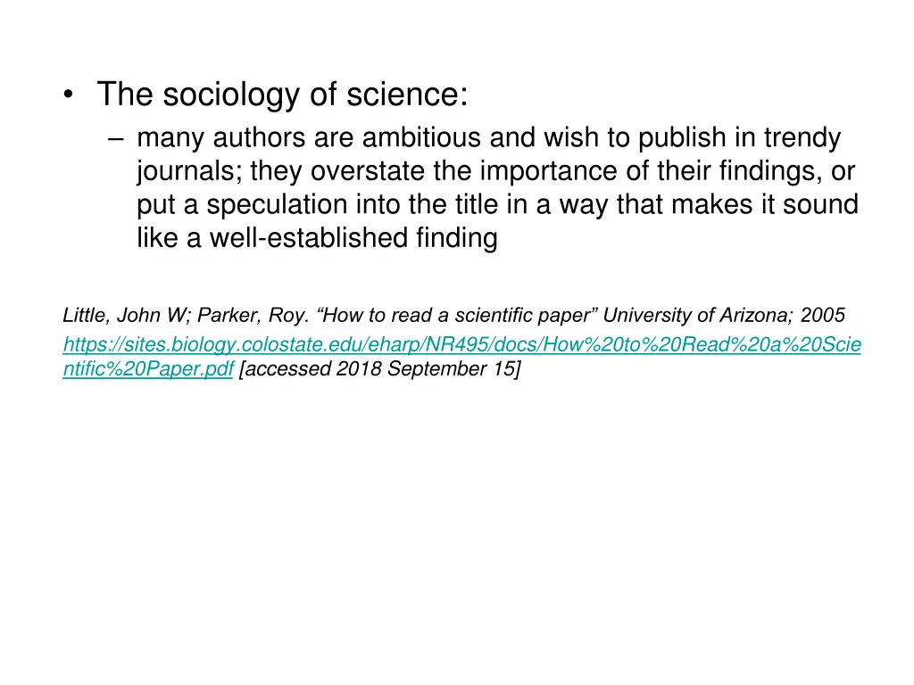 the sociology of science many authors