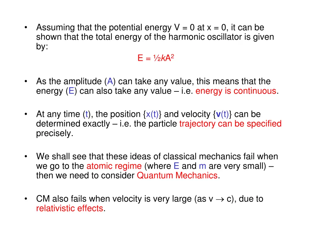 assuming that the potential energy