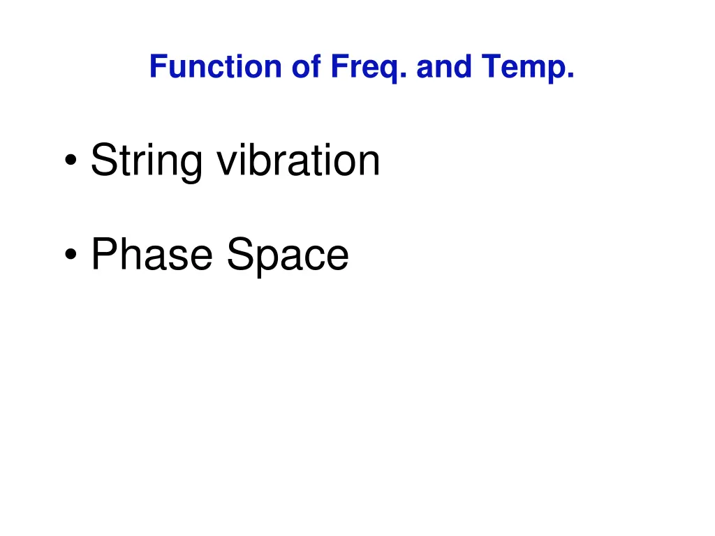 function of freq and temp