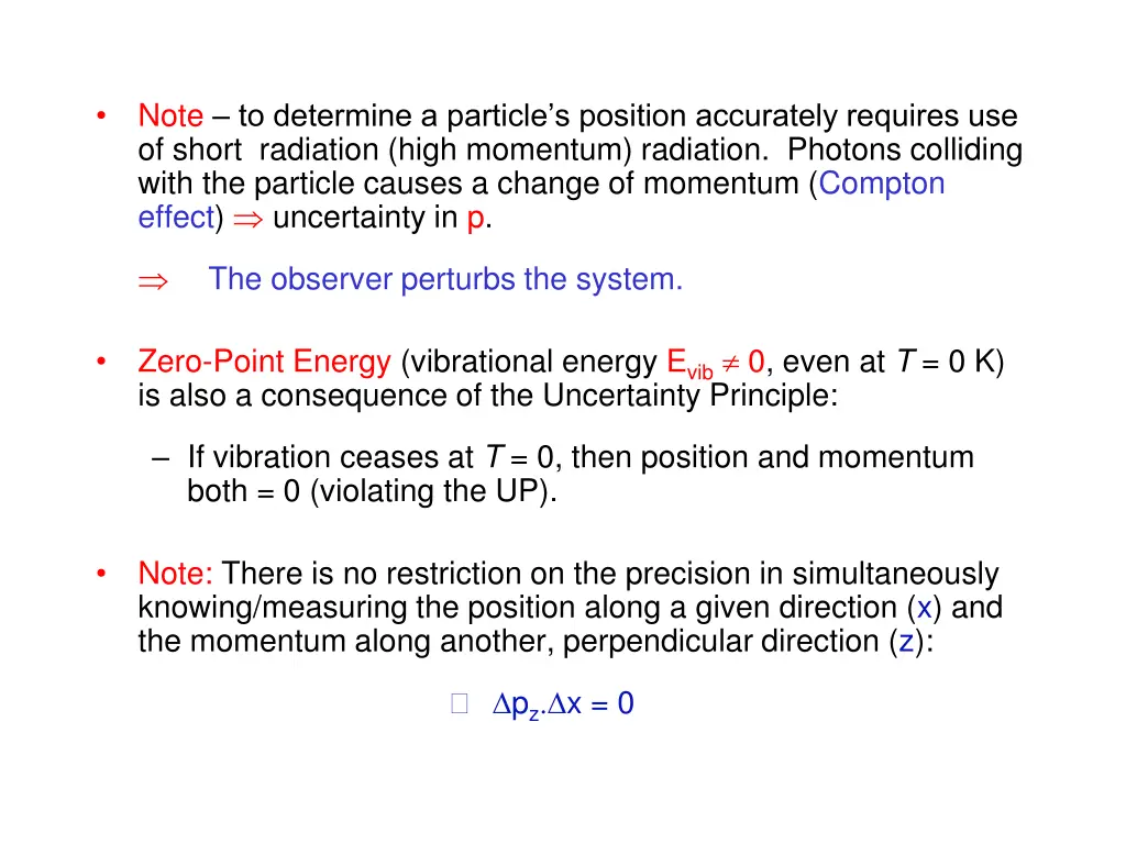 note to determine a particle s position