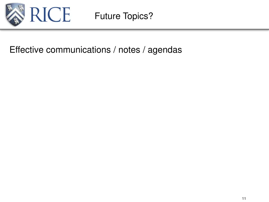 future topics