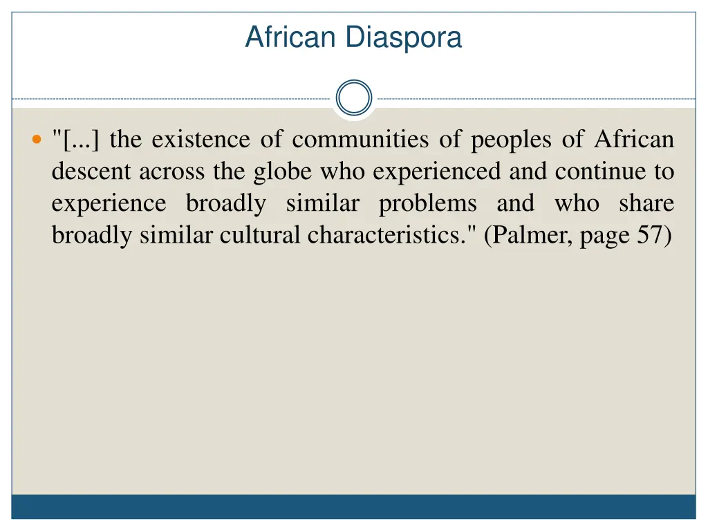 african diaspora