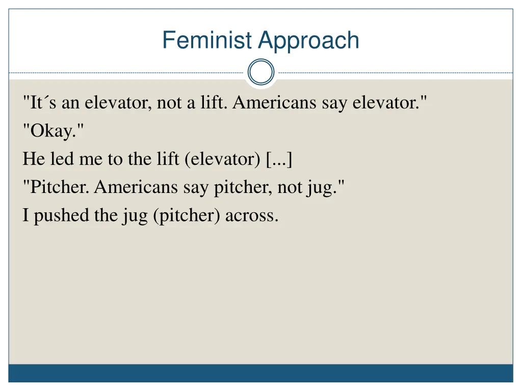 feminist approach 1