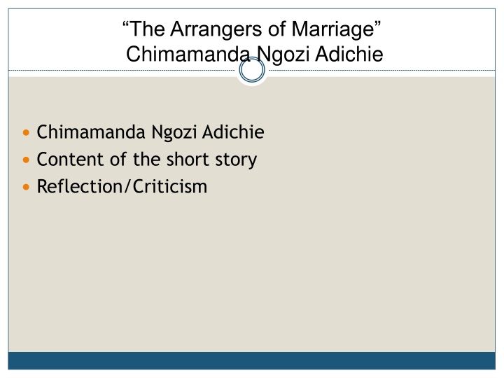 the arrangers of marriage chimamanda ngozi adichie