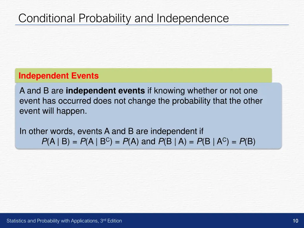 conditional probability and independence 4