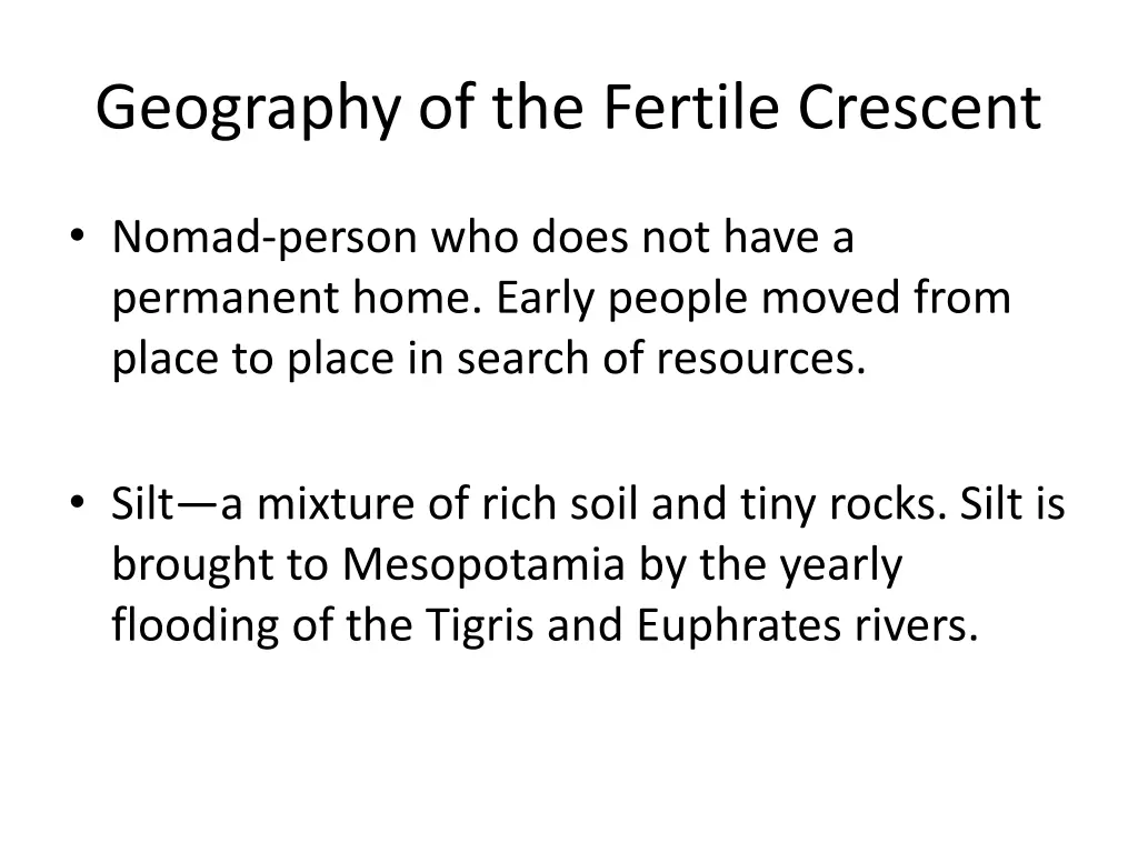 geography of the fertile crescent 1