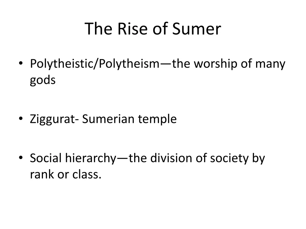 the rise of sumer