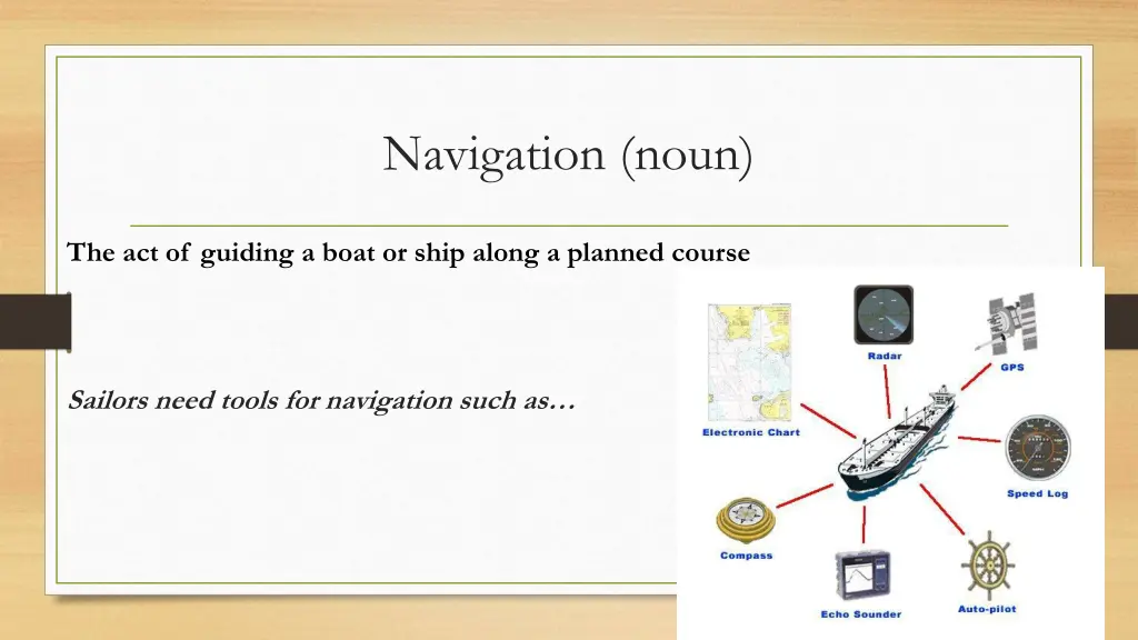 navigation noun