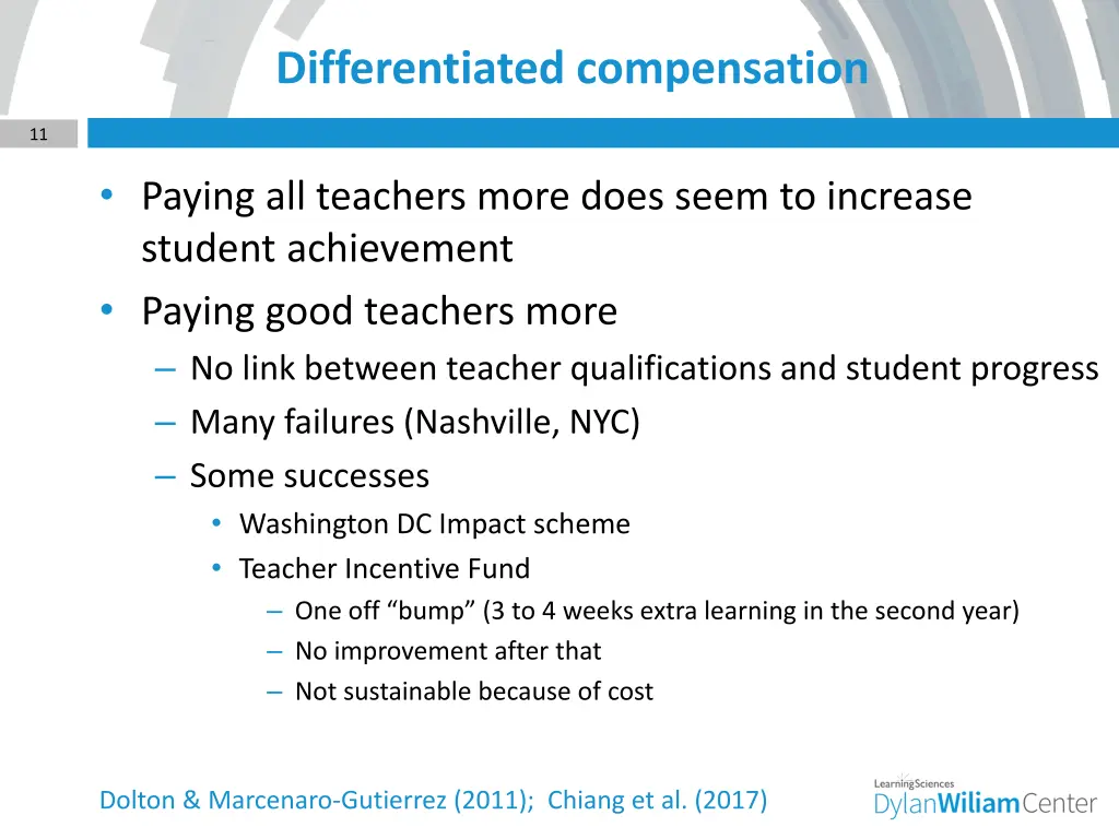 differentiated compensation