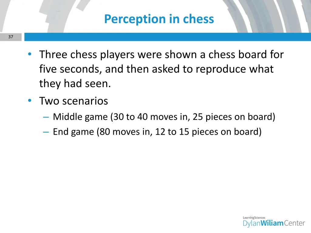 perception in chess