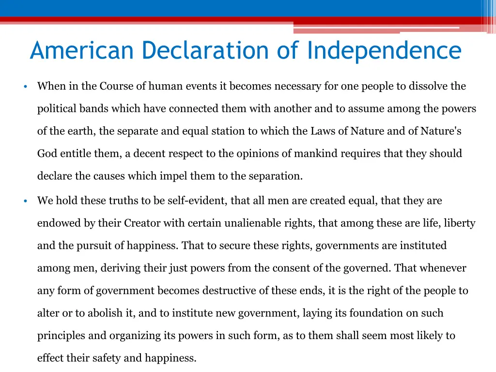 american declaration of independence 1