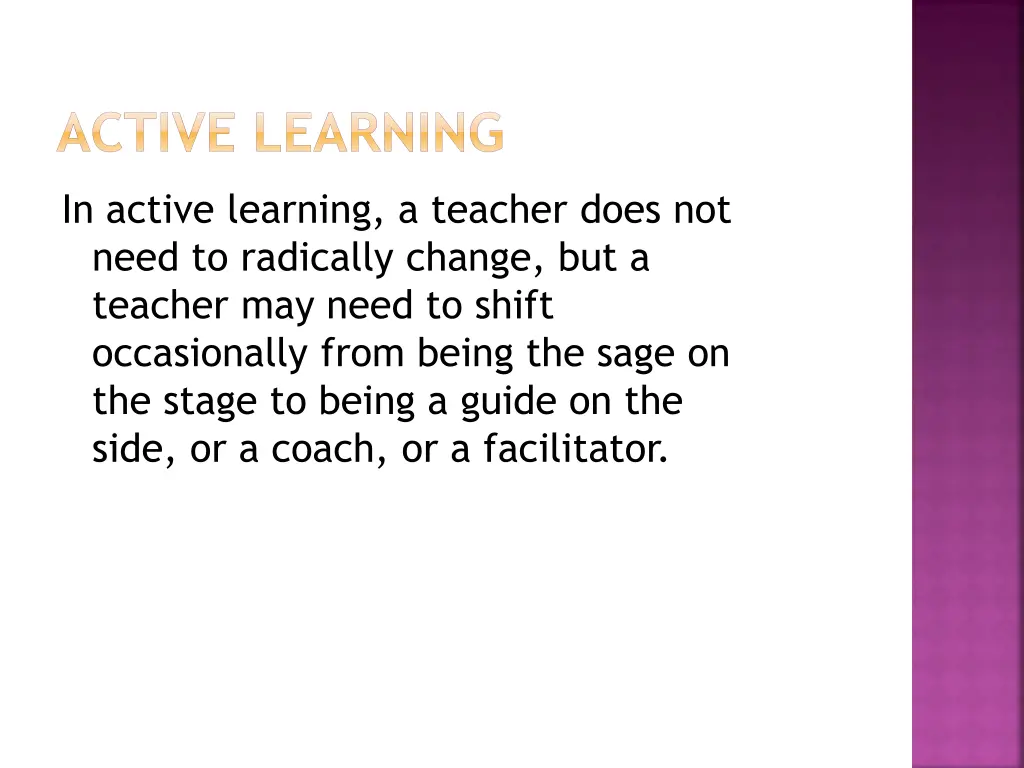 active learning