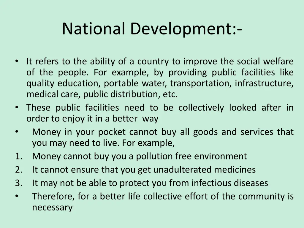 national development