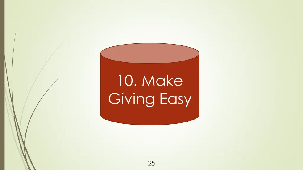 10 make giving easy