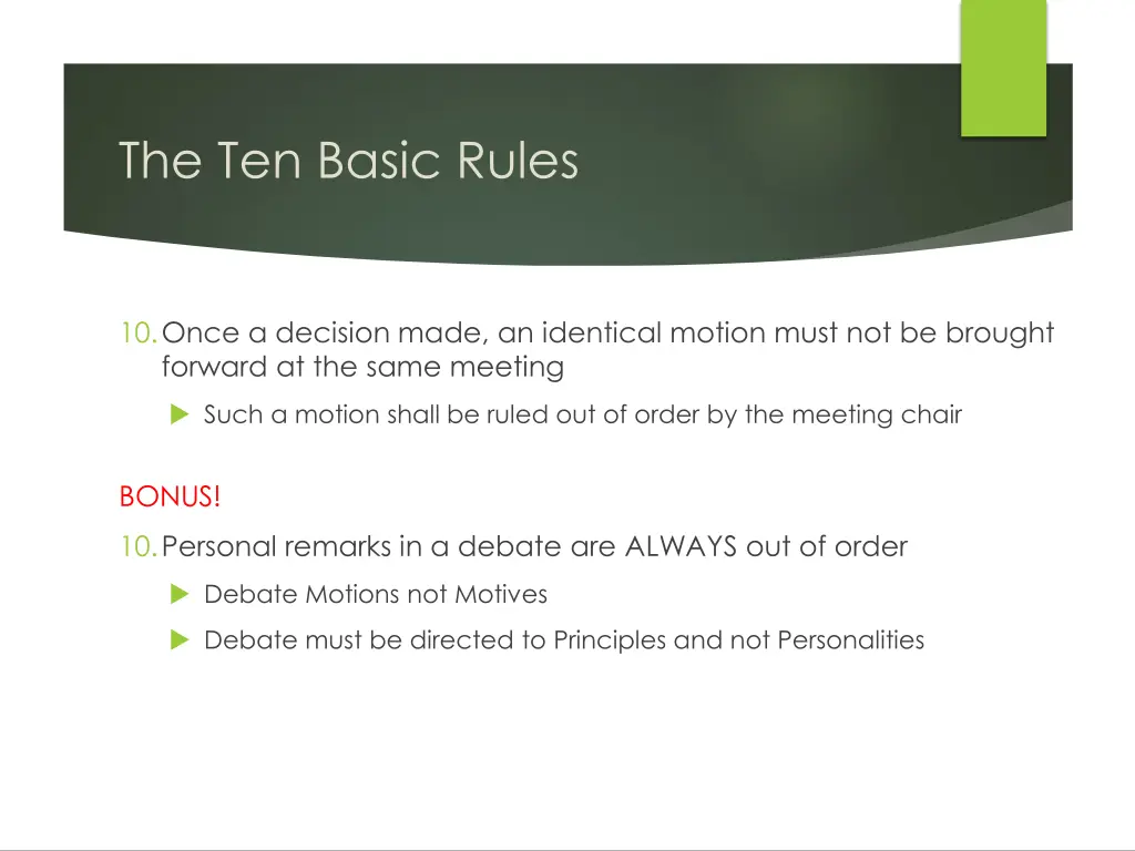 the ten basic rules 3