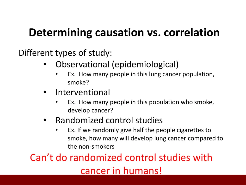 determining causation vs correlation