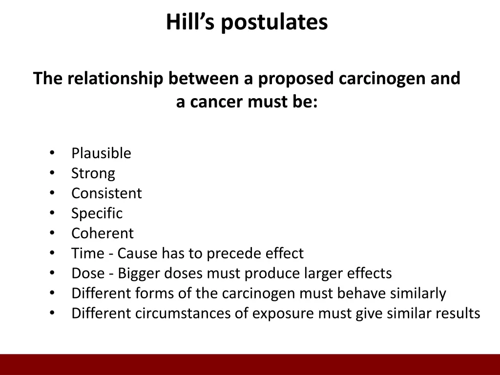 hill s postulates