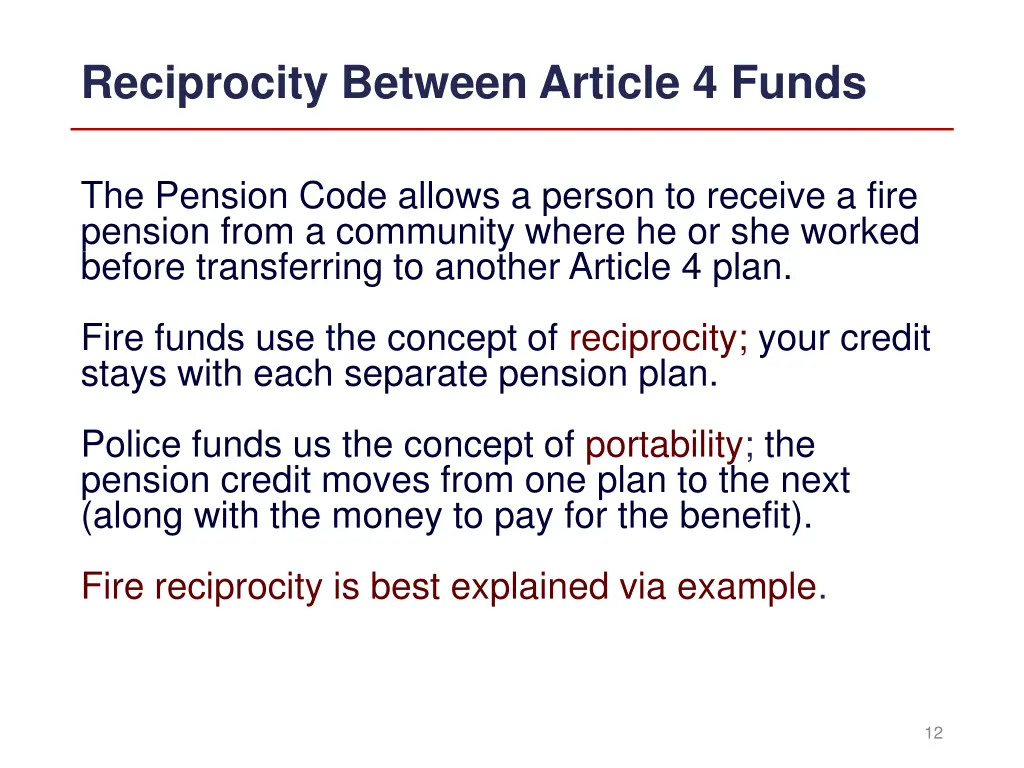 reciprocity between article 4 funds